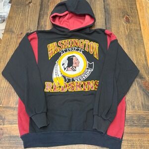 Vintage Apex Washington Redskins Hoodie‎ Mens XL Colorblock Graphic Sweatshirt